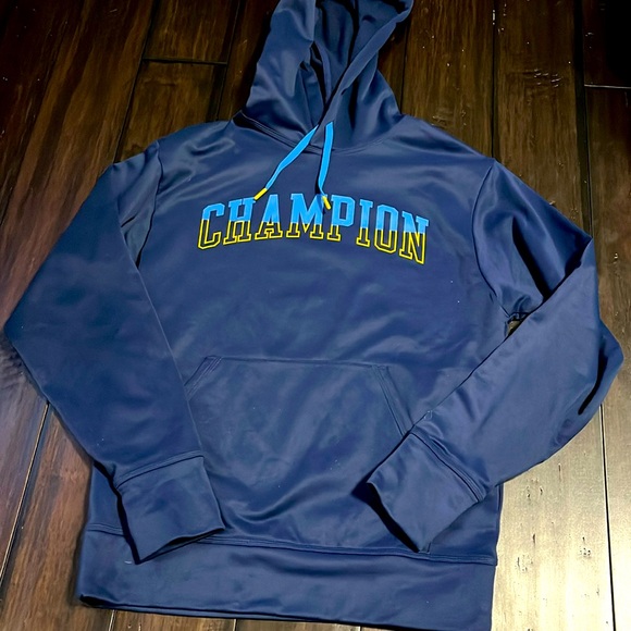 Champion hooded sweatshirt. Color blue. Size S - Picture 1 of 6